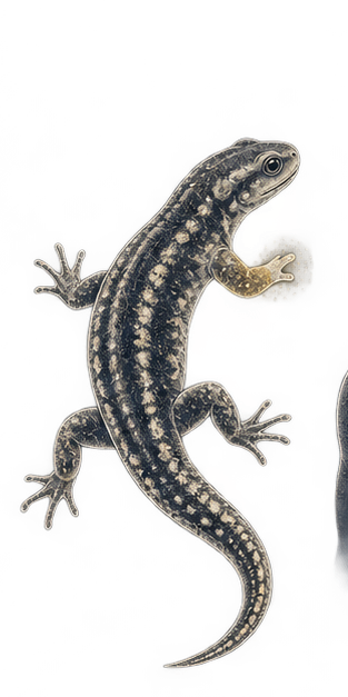 An anatomically correct salamander with one regenerating forelimb